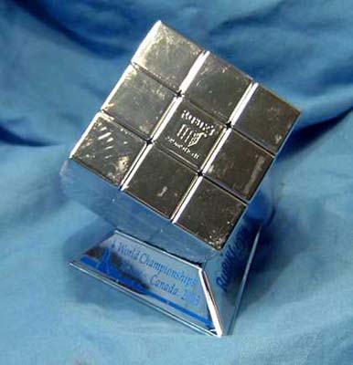 WC2003 Competitor Silver  Rubik's Promotions Cube