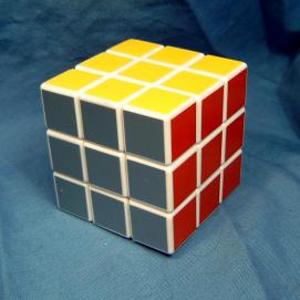 013 Rubik's Cube White (restickerd)